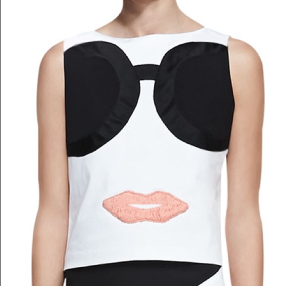 Alice + Olivia Face Sleeveless Tank/Tunic